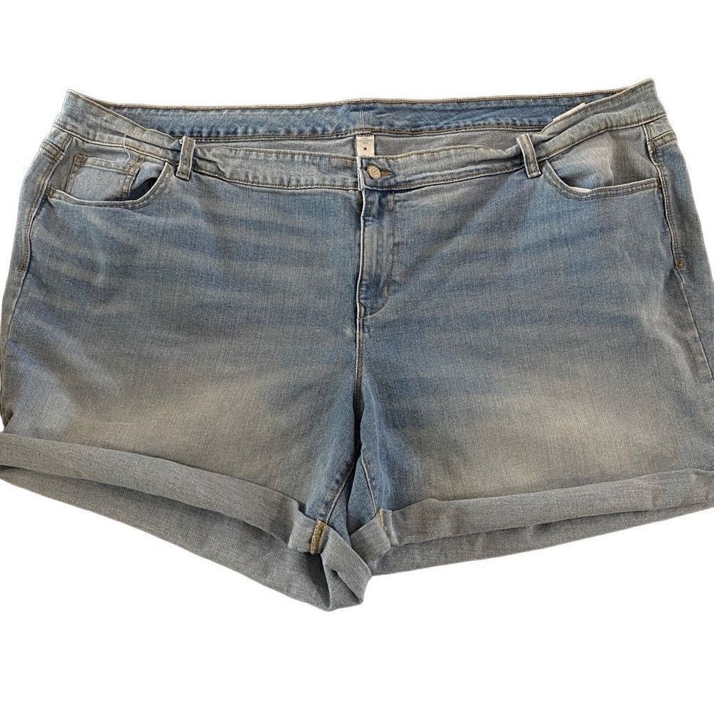 Old navy plus size 28 cuffed jean shorts